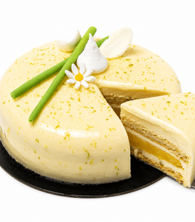 Tort brânză și fructe exotice
